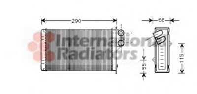 VAN WEZEL 40006100 -  Теплообменник, отопление салона